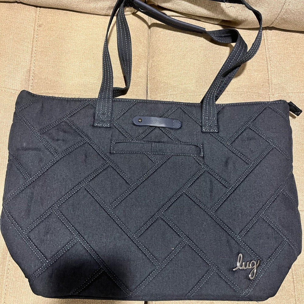 Lug Black Quilted Women's Tote Bag